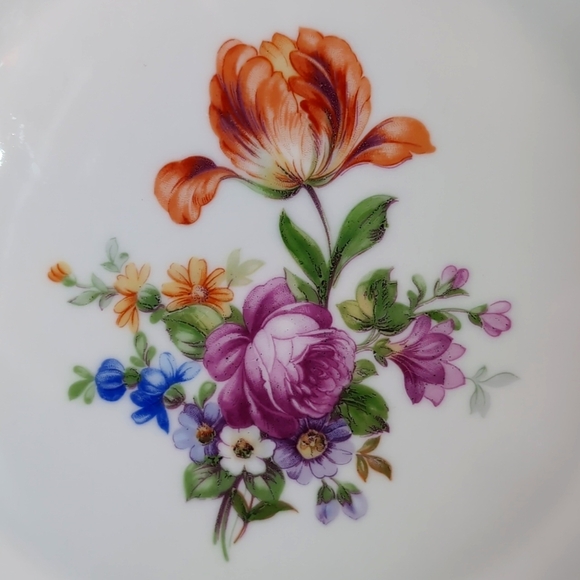 Vintage Reichenbach Fine China German Made Large Floral Serving Platter . - Picture 3 of 8